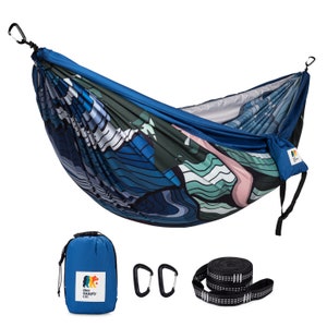 Yosemite National Park Hammock, Double Hammock comes w/ Carabiners and Tree Straps