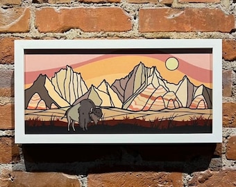 Badlands National Park Poster (Unframed)