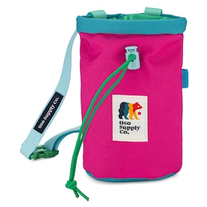 Classic Chalk Bag with Zipper Pocket | Magenta