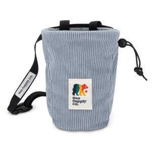 Corduroy Chalk Bag with Zipper Pocket