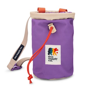 Classic Chalk Bag with Zipper Pocket | Lavender