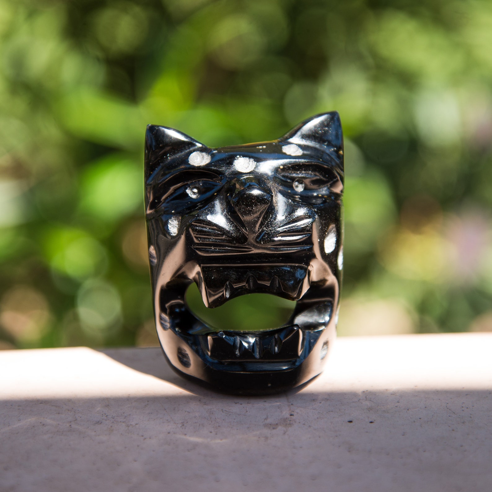 black obsidian stone mask black obsidian stone mask