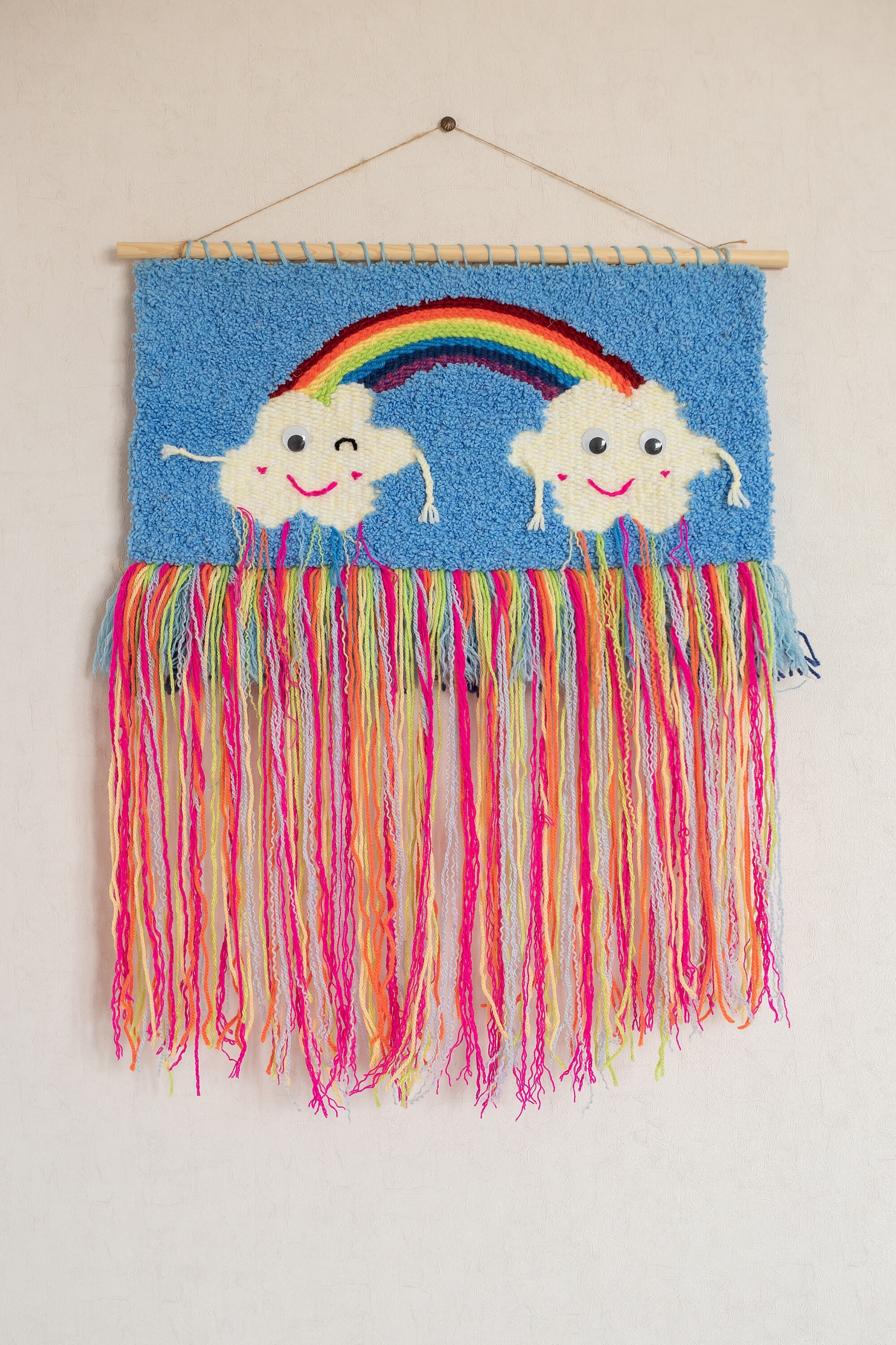 Colorful tapestry for children's room Wall decor Woven Etsy