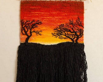 Woven Wall Hanging-Wall Art-Weaving-Sanset