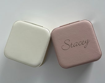 Personalised Travel Jewellery Box | Jewellery Box | Personalised Jewellery Box | Custom Name Jewellery box