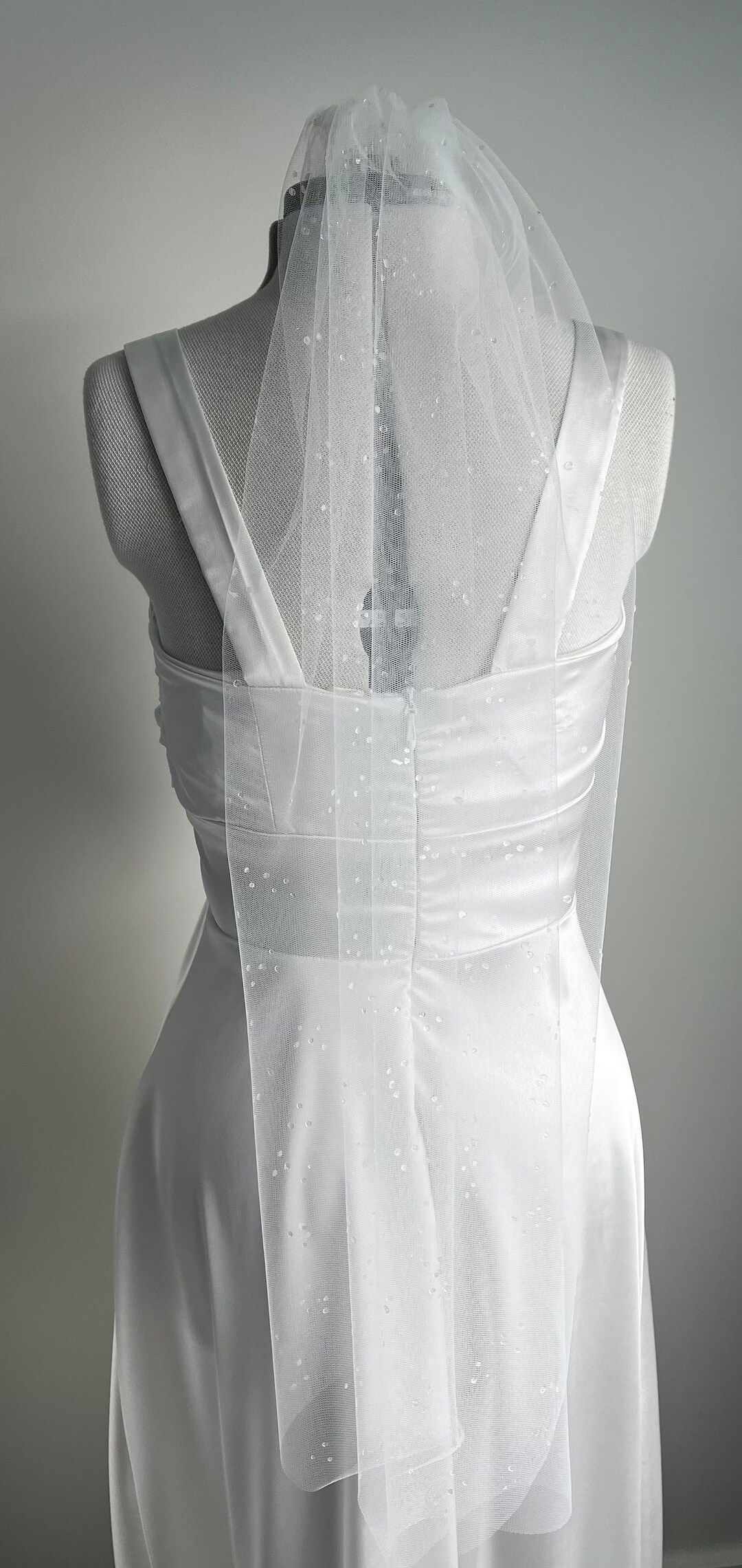 Droplet Tulle Veil Rain Droplets Veil dewy Droplet Veil Etsy