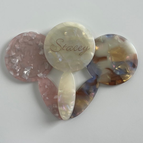 Marble Hand Mirror - Etsy