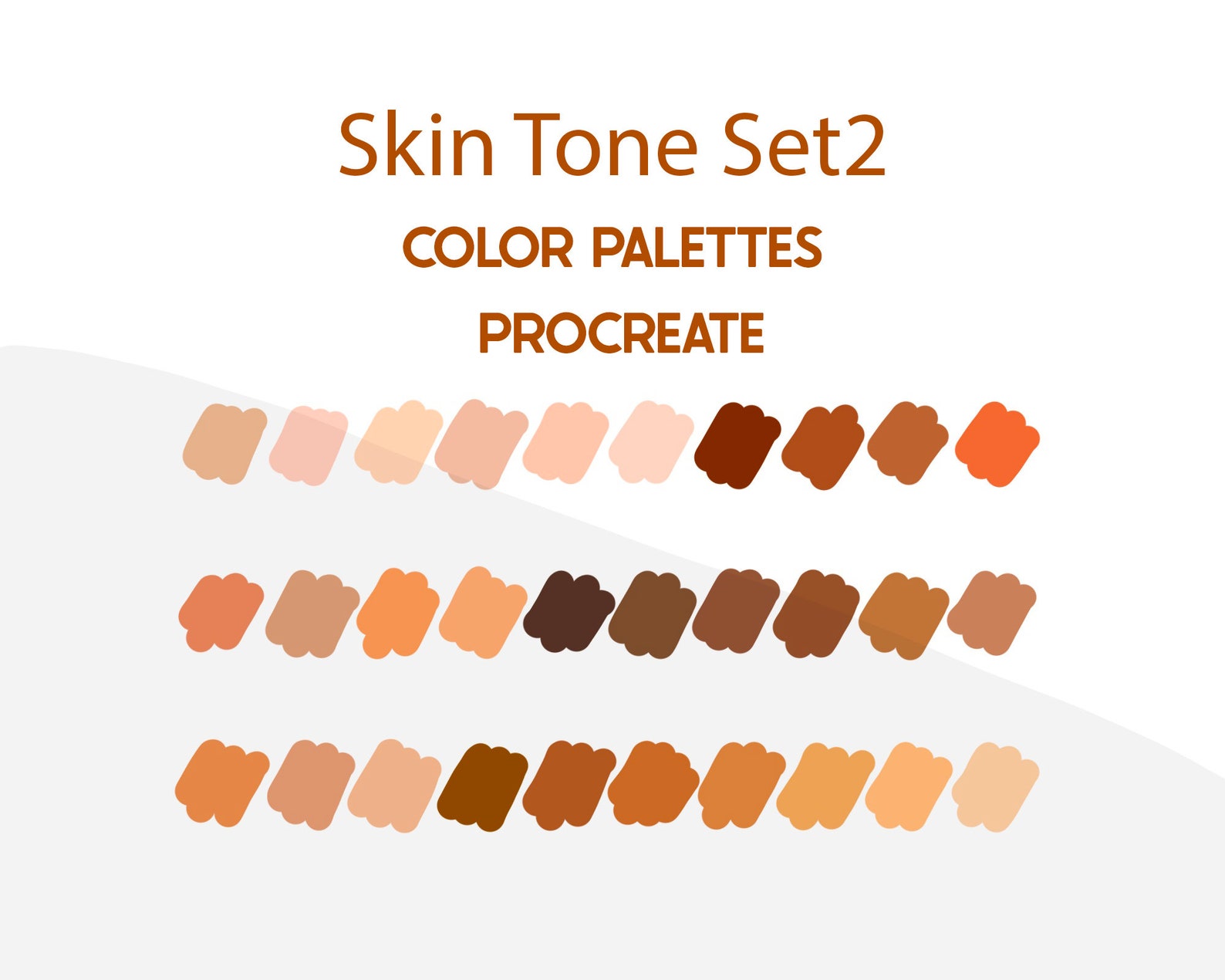 skin tone procreate palette skin tone procreate palette