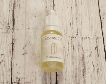 Sesame Oil - Organic - Cold Pressed - Unrefined - Hermit Crab Food - Crabcuisineco