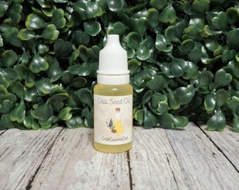 Chia Oil - Cold Pressed - Organic - Unrefined - Hermit Crab Food - 10 ML - Crabcuisineco
