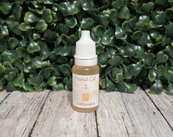 Peanut Oil - Organic - Cold Pressed - Hermit Crab Food - 10 ML Bottle - Crabcuisineco