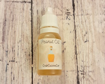 Peanut Oil - Organic - Cold Pressed - Hermit Crab Food - 10 ML Bottle - Crabcuisineco