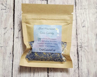 Blue Hawaiian Coco Candy - Homemade Hermit Crab Food - Snack & Calcium