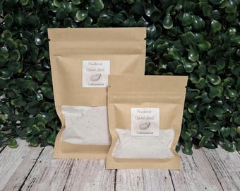 Powdered Oyster Shell - Hermit Crab Food - Calcium - Crabcuisineco