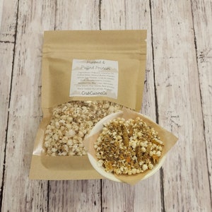 Popped & Puffed Protein - Hermit Crab Food - Homemade - Protein Mix - Popcorn Mix - Crabcuisineco