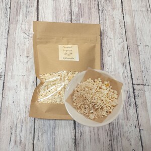 Crushed Popcorn - Hermit Crab Food - Organic - Crabcuisineco