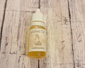 Walnut Oil - Cold Pressed - Unrefined - Hermit Crab Food - 10 ML - Crabcuisineco