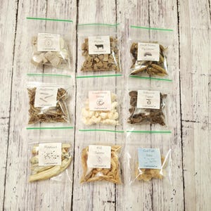 Protein Sampler Bundle - 9 Piece Bundle - Freeze Dried & Dehydrated - Hermit Crab Food - Crabcuisineco