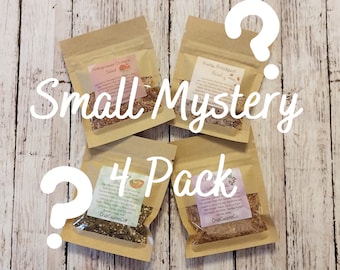 Small Mystery 4 Pack - Hermit Crab Food Bundle - Balanced Meals - Crabcuisineco