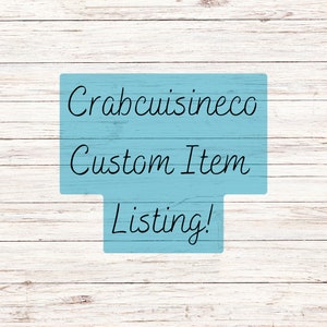 Custom Item Listing - Crabcuisineco - Hermit Crab Food