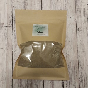 Greensand - Almost 1 LB! Hermit Crab Food  - Organic -  Bulk Bag 5.1&quot; x 7.08&quot;