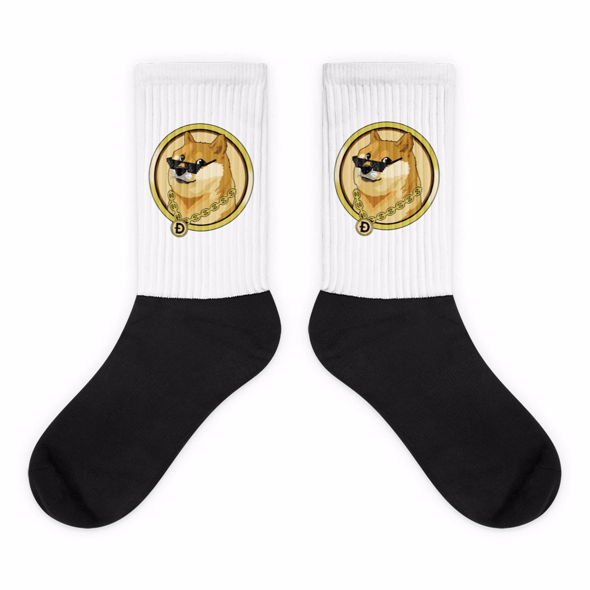 Dog Socks Doge Coin Socks Cute Dog Face Socks Dog Lover Etsy UK