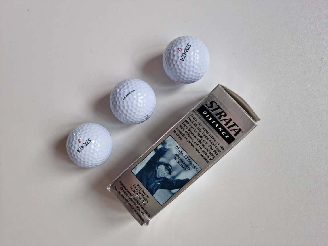 Golf balls Gift for golfer Spalding ball STRATA golf balls 3 Etsy