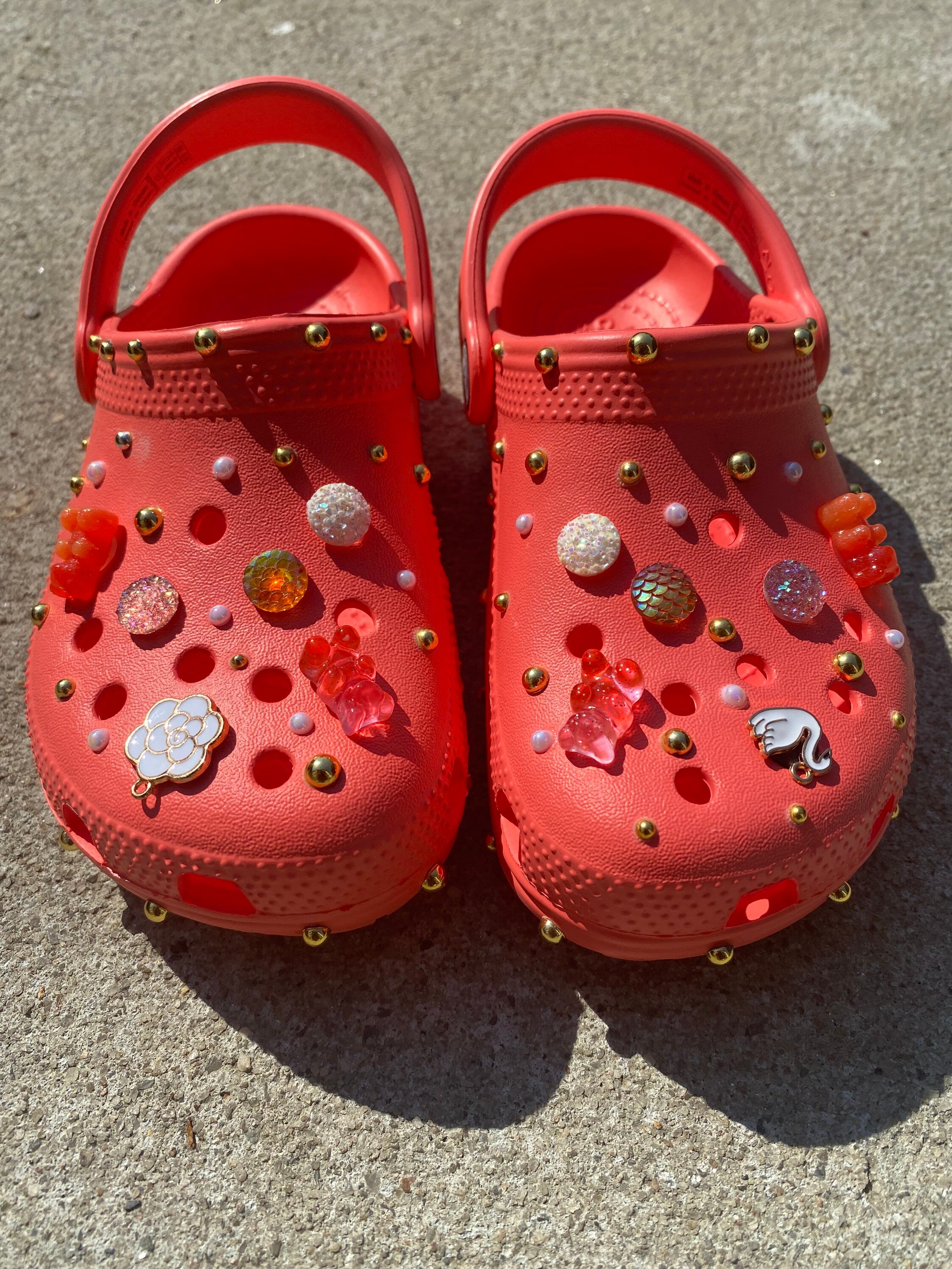 Pretty tangerine crocs Etsy