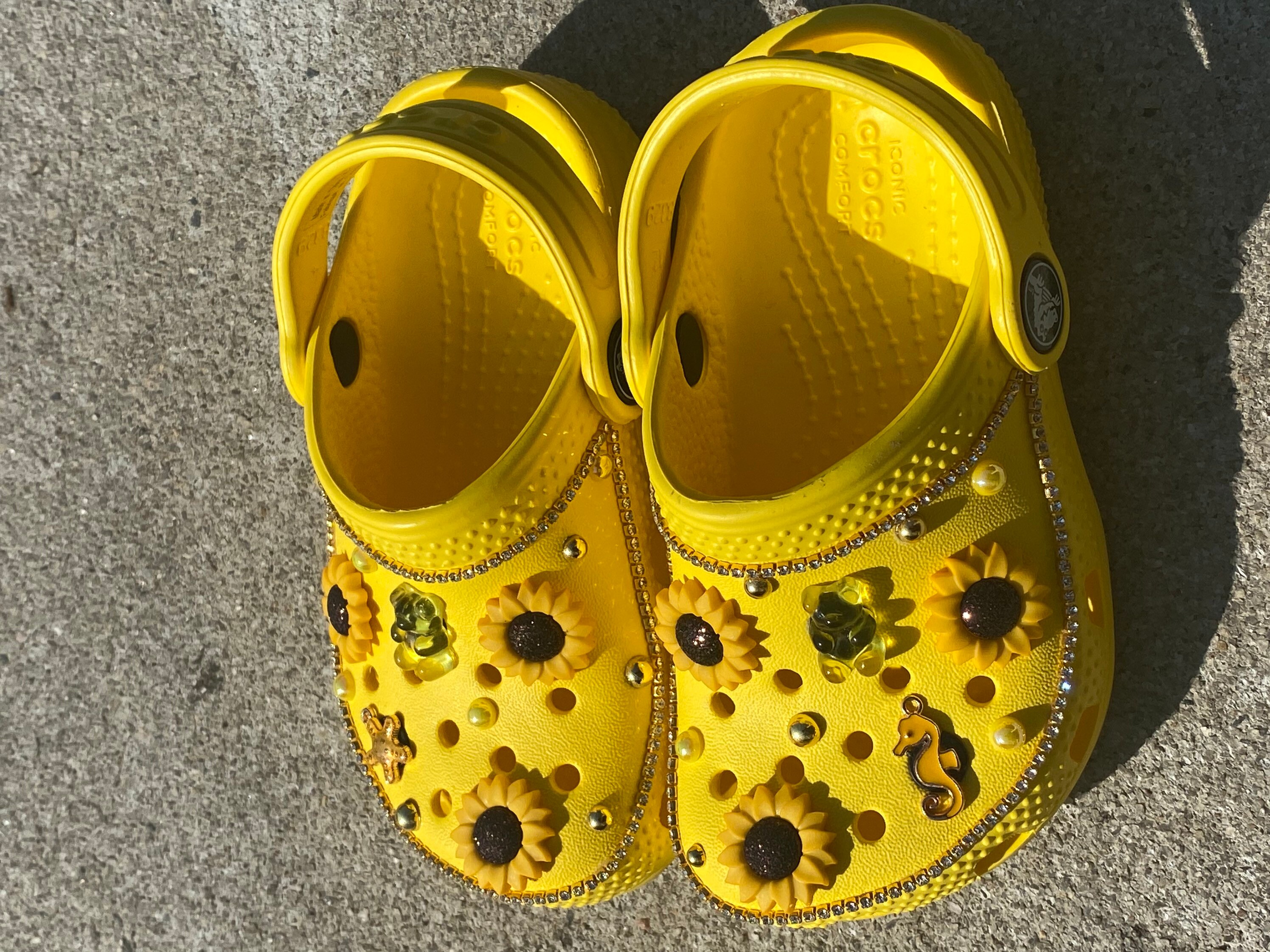 Sunflower Crocs | Etsy