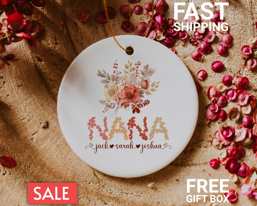 Nana Ornament Personalised 2023, Personalized Nana Ornament Gift for