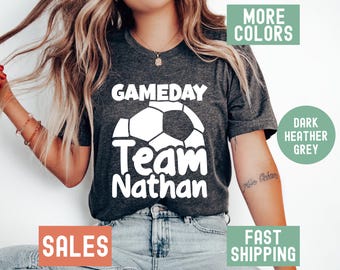 Custom Game Day Soccer Shirt Game Day Vibes Soccer T-Shirt Soccer Mom T Shirt Soccer Gameday Tshirt Soccer Mom Tee for Women Soccer Tee