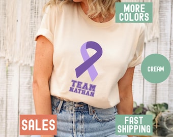 Personalized Pancreatic Cancer Shirt Custom Pancreatic Cancer T-Shirt Pancreatic Cancer Support Squad Tshirt Pancreatic Cancer Support  Tee