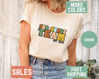 3rd Grade Teacher Shirt Custom Third Grade Teacher T-Shirt Gift for 3rd Grade Teacher Third Grade Tshirt for Teacher Tee 3rd Grade Team