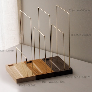 Compact brass jewelry stand with ring dish, walnut, pine, maple jewelry stand, Jewelry organizer, modern minimalist home decor, storage