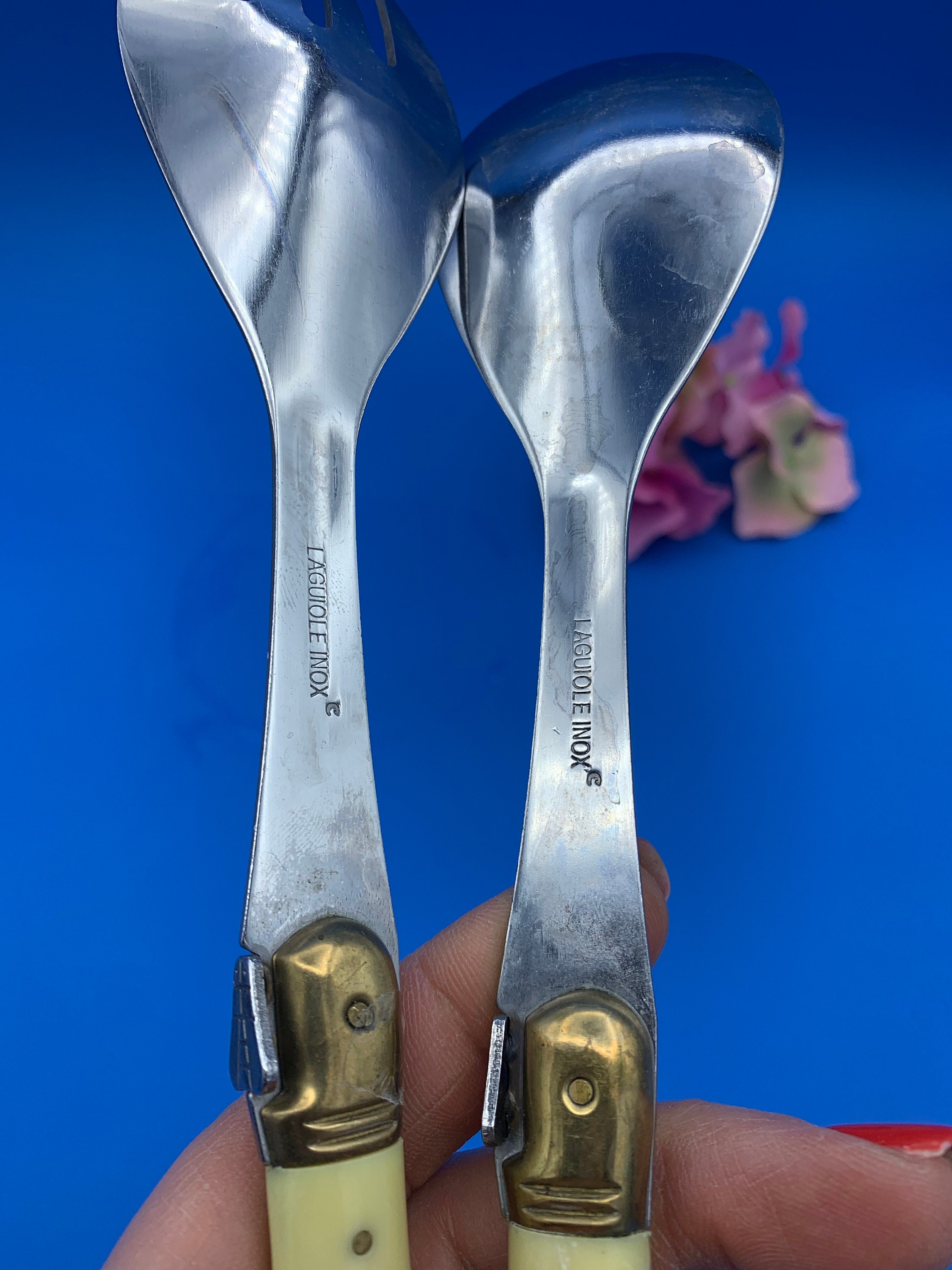 Vintage Salad Server. Laguiole Salad Servers Stainless Steel Etsy