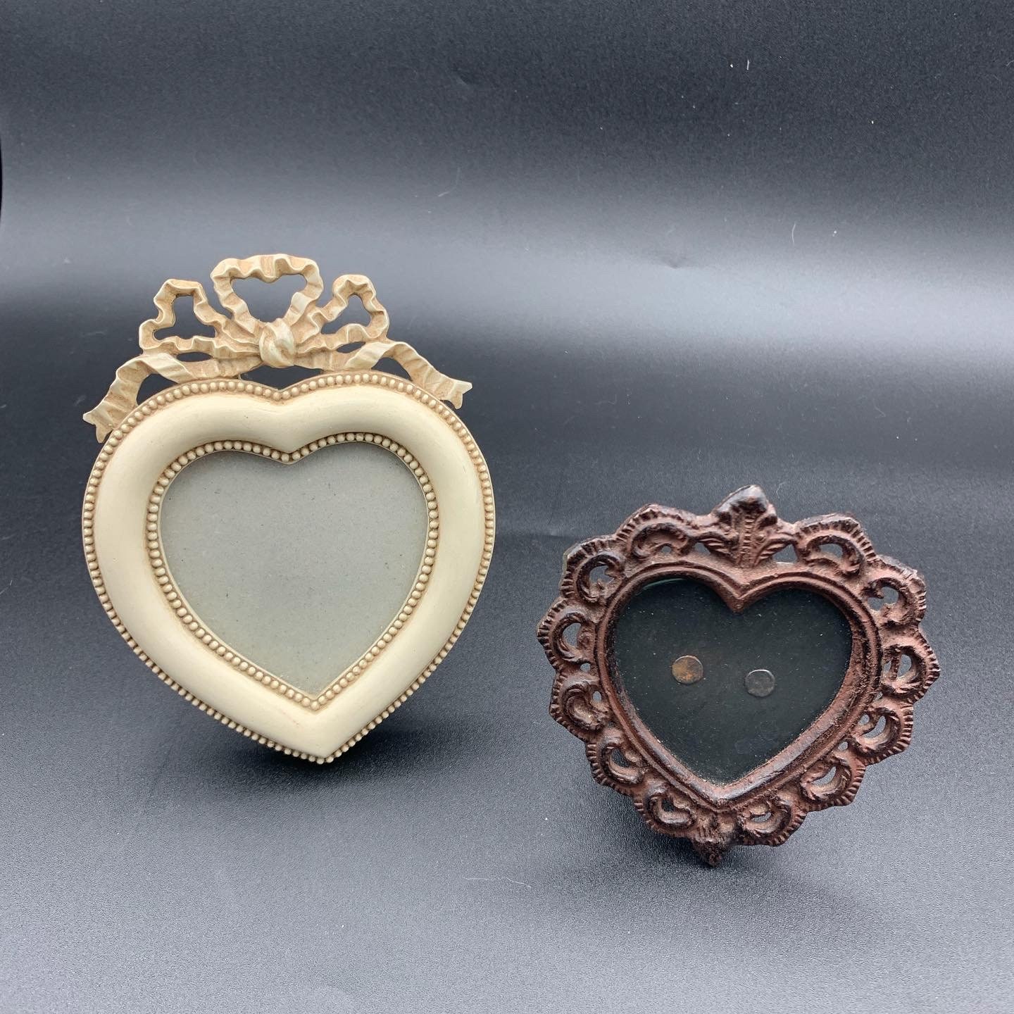 Français Vintage 2 Cadres Photo en Métal Style Lois Xvl Photoframe Déco Chambre