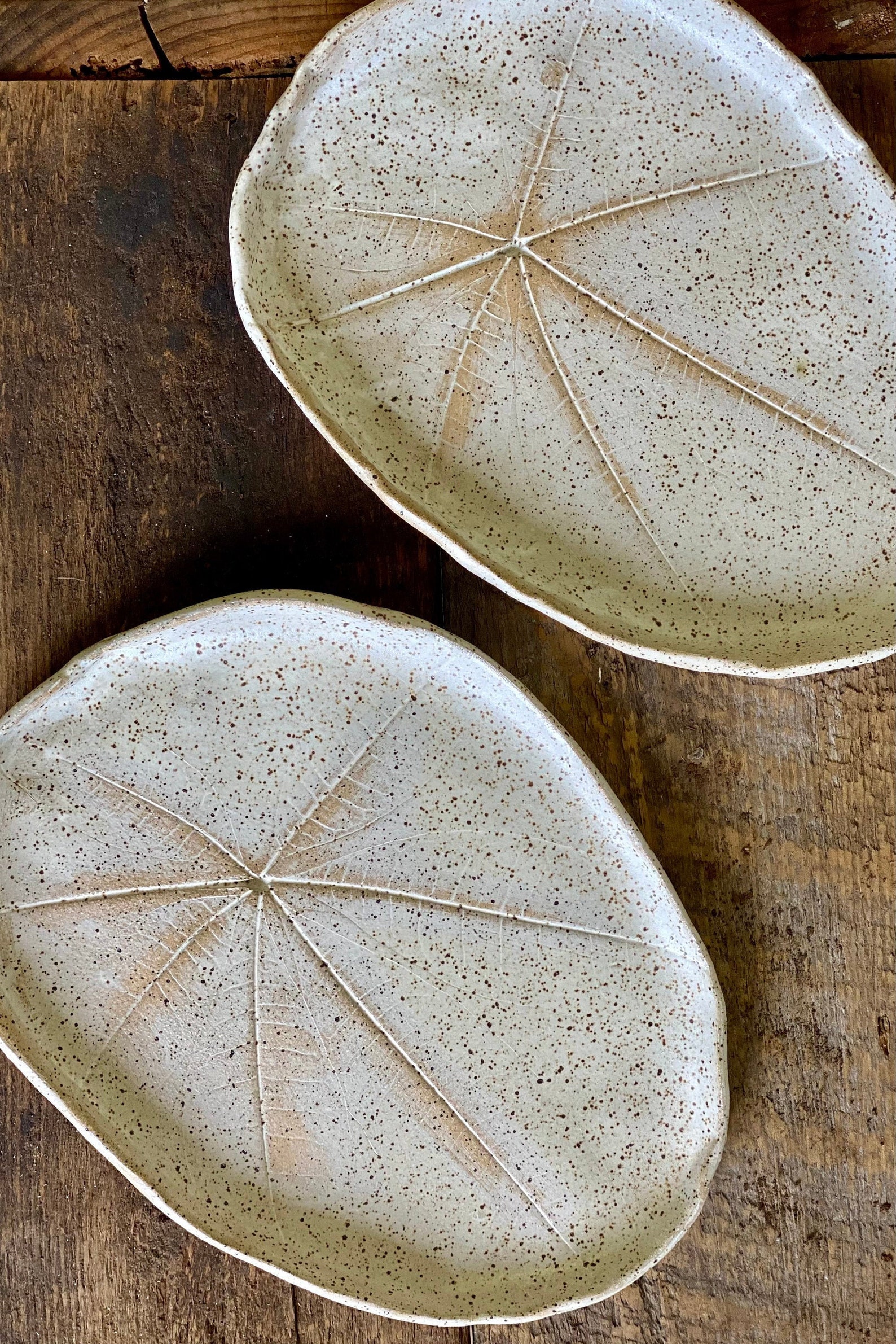 Botanical Themed Oval Plates Hand Shaped Ceramic Ceramic Etsy