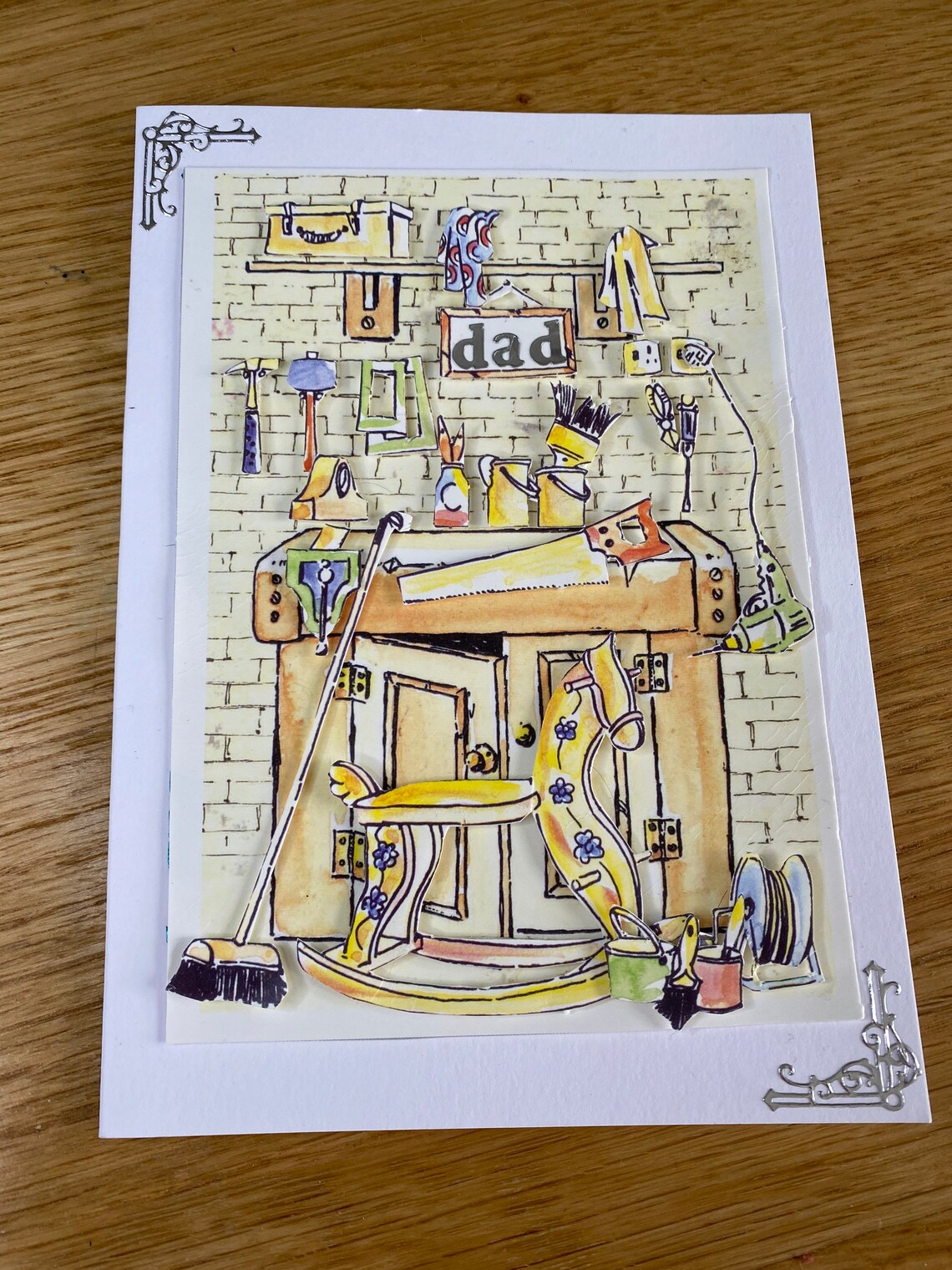 Vaters Geburtstagskarte Schuppen Papa Papa. Beste Wünsche | Etsy