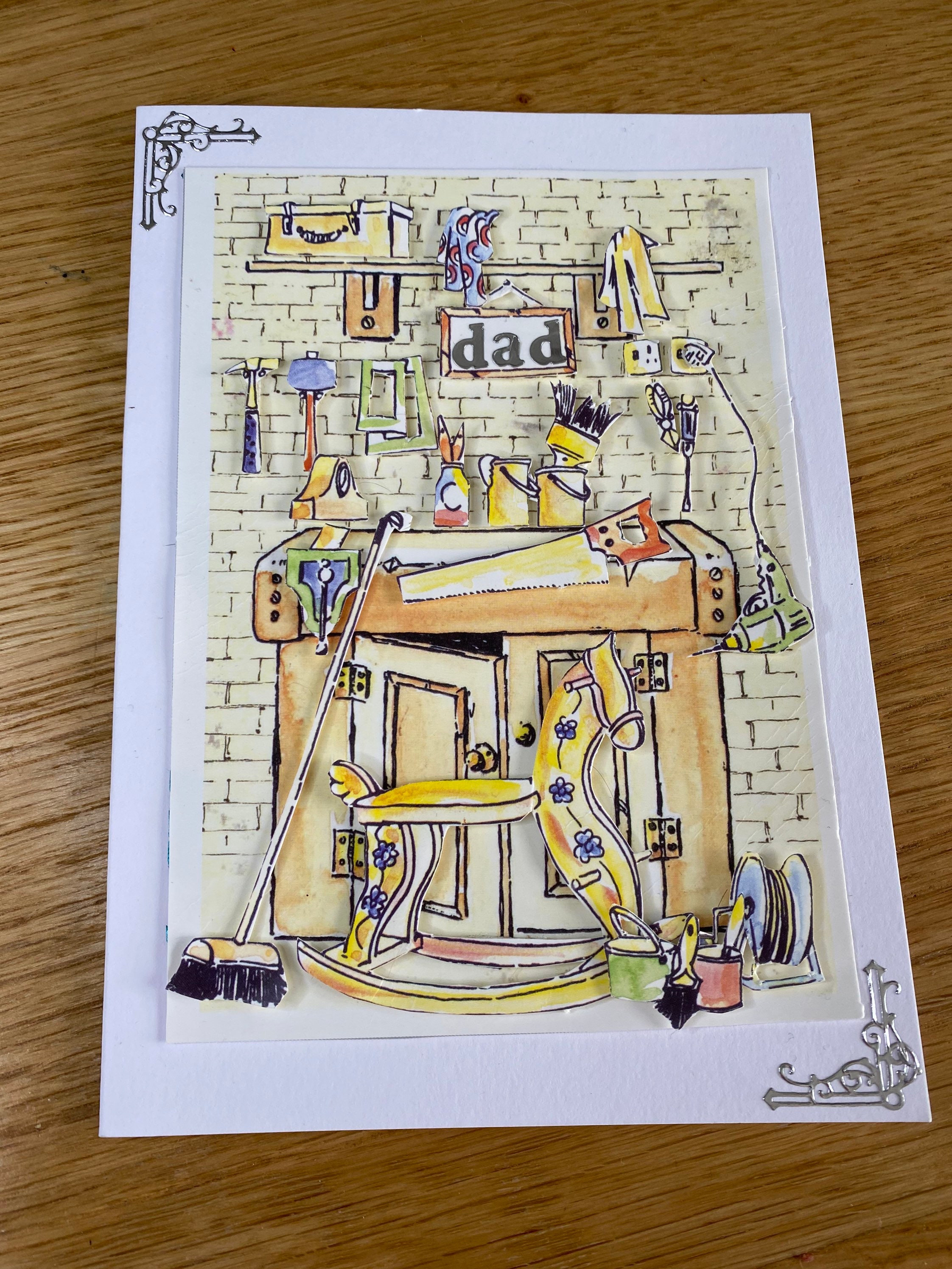 Vaters Geburtstagskarte Schuppen Papa Papa. Beste Wünsche | Etsy