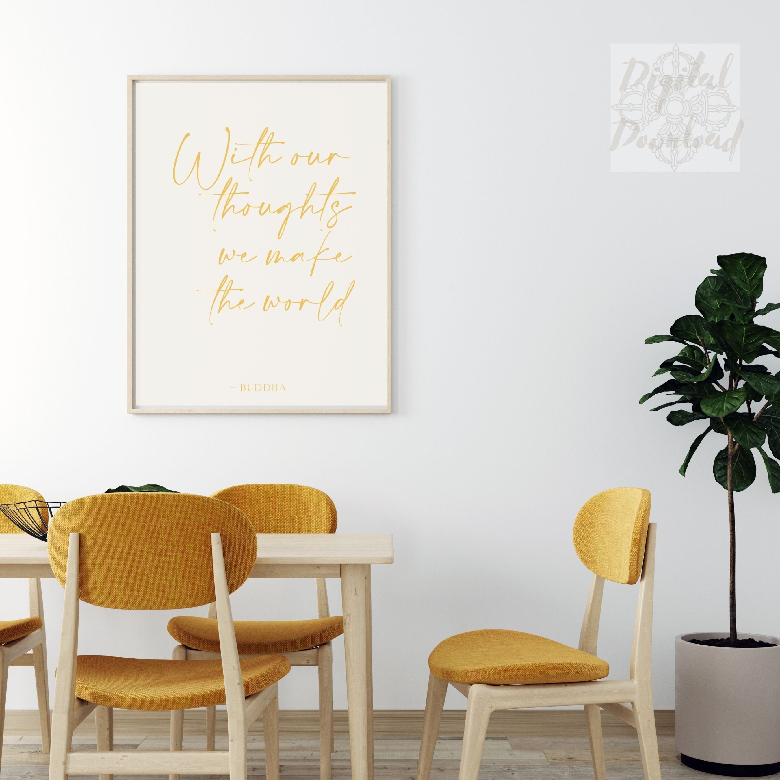 Buddha Quote Art Buddha Wall Art Buddha Digital Art Etsy Australia