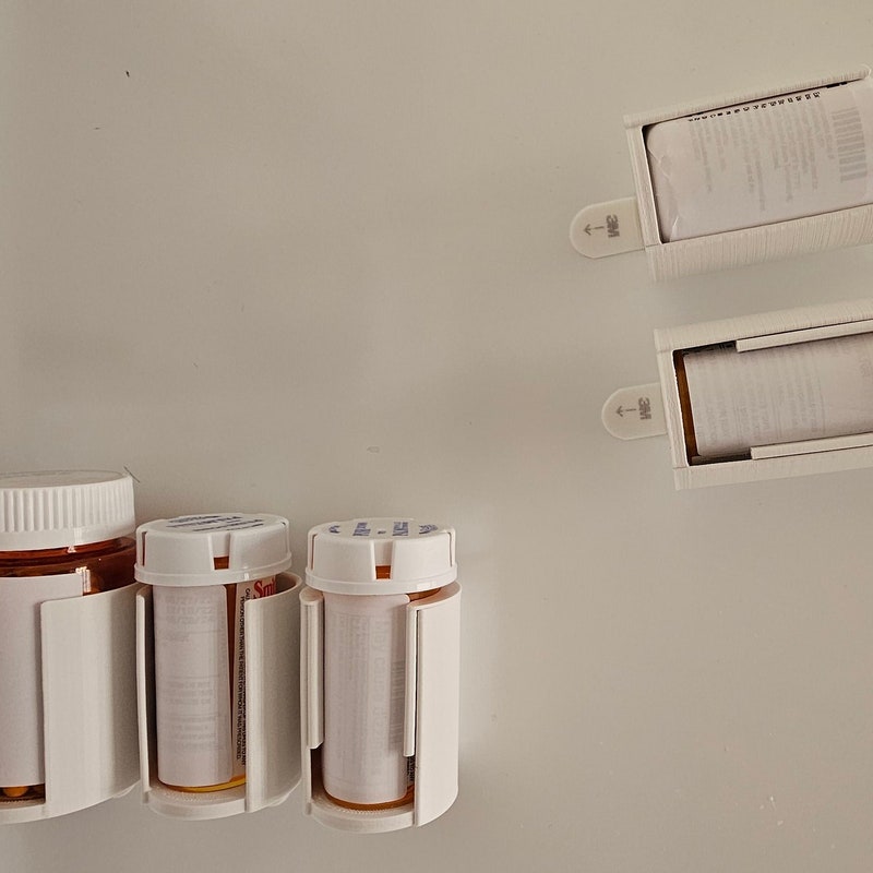 Pill Bottle Organizer Rack Etsy 