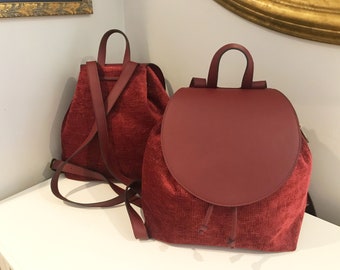Red Velvet Backpack - Etsy