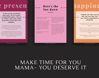 QUIT THE CHAOS | mom guide | mom life | workbook | mom self-care | mental health | self-love | journal prompts | mom love | mom goals