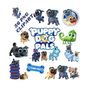 56 Puppy Dog Pals Cliparts PNG