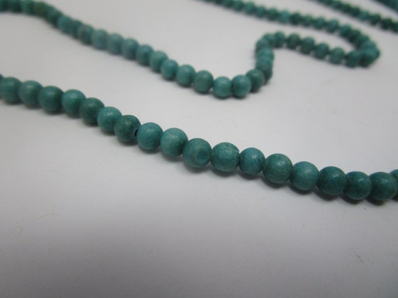 Vtg Turquoise Stone Beaded Necklce - image 3