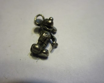 Antique Walt Disney Mickey Mouse Sterling Silver Charm