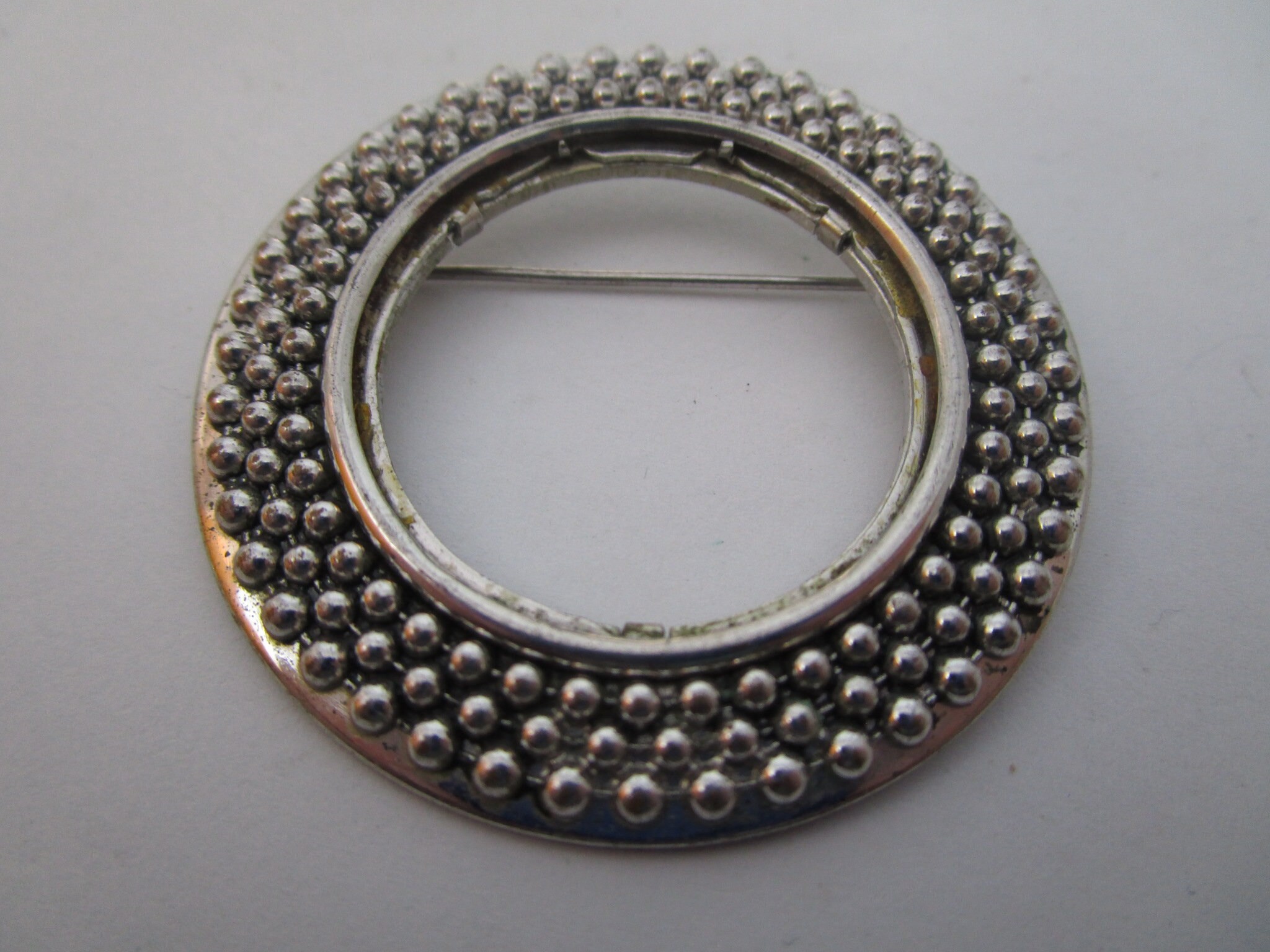 Vintage Round Circle Brooch Etsy
