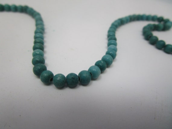 Vtg Turquoise Stone Beaded Necklce - image 2