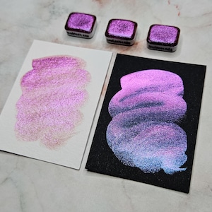 Acquerello extra brillante ANDROMEDA da un quarto di tazza, pittura per progetti di scrapbooking, pittura con tecniche miste, materiale per diari di scarto, materiale per angoli lettura