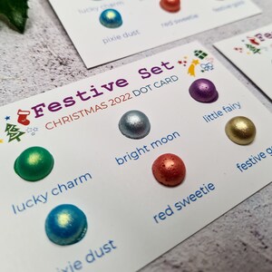 SET FESTIVO Tarjeta de puntos con acuarela brillante, accesorios de arte para hacer tarjetas, kit de papelería para álbumes de recortes, letras para escribir con brillantina, regalo para un amigo